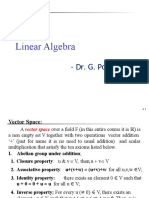 L3 Linear Algebra - Vector Space