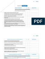 Lista de Chequeo o Verificacion