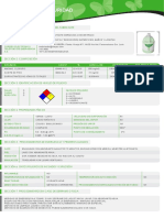 Hoja seguridad desinfectante pino