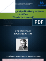 APRENDIZAJE SIGNIFICATIVO Y ARTÍCULO