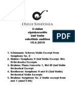2-Viulun Sijaiskoesoitto 2nd Violin Substitute Audition 1 9.8.2019