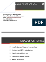 Session 3 - Intro To Business Law & Contract Act