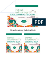 Dental Anatomy Coloring Book