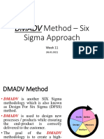 Week 11 (06.05.2021) - Slides - Six Sigma Approach of CPI (DMADV)