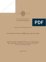 A Residência Fiscal No IRS e Sua Parcialidade - Hugo Monteiro