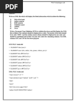 An XML File Which Will Display The Book Information and DTD