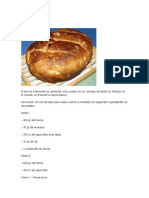 Receta Pan Casero