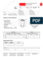 Engine Measurement Record