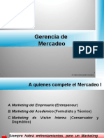 Gerencia de Mercadeo Unimet 2009