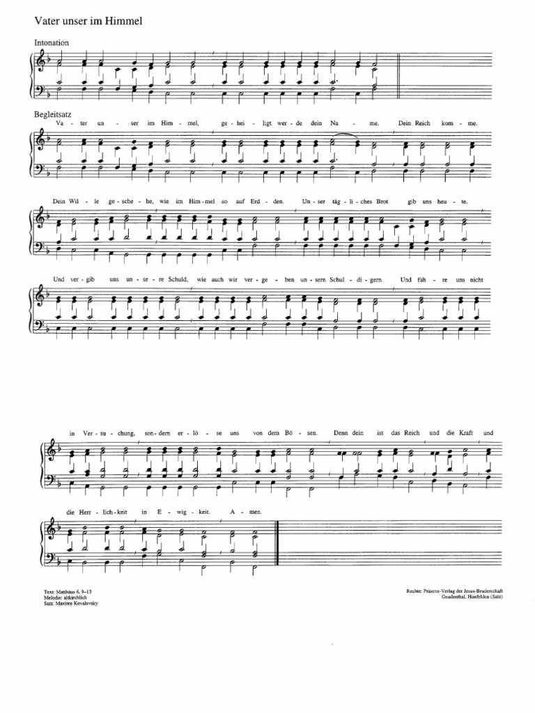 Vater Unser Im Himmel | PDF