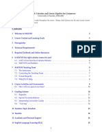 MAT133Y: Calculus and Linear Algebra For Commerce