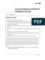 COVID-19 AstraZeneca Vaccine Admin