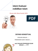 Sistem Evaluasi Pendidikan Islam