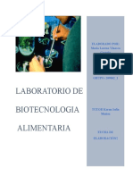 Informe de Laboratorio Biotecnologia Alimentaria