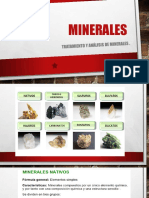Minerales Nativos y Compuestos.