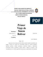 Primer Viaje Bolivar