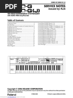 Juno G (J) Service Notes