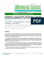 Enfermeria Canalizaciones Perifericas Atencion Cuidados Mantenimiento y Complicaciones.