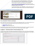Contoh SCRIPT Pembuatan WEBSITE Sederhana