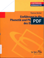 Becker Th Einfuhrung in Die Phonetik Und Phonologie Des Deut