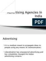 Advertising Agencies in India: BY Hitesh