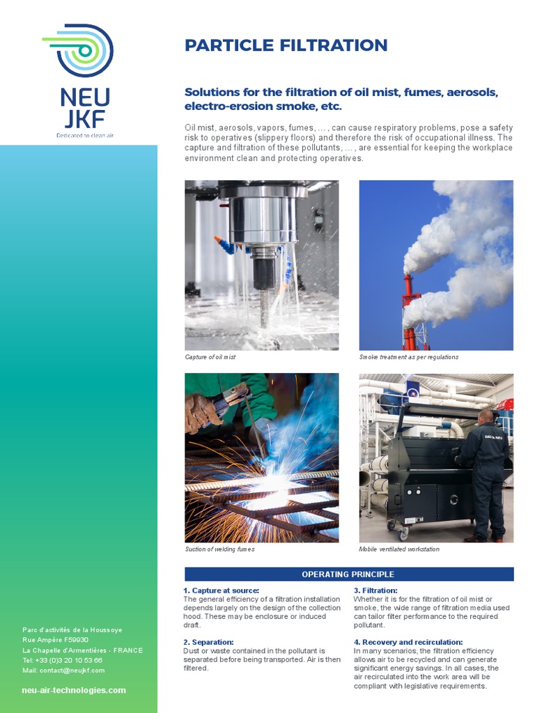 Particle Filtration: Solutions For The Filtration of Oil Mist, Fumes ...