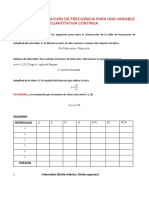 Distribución frecuencia continua