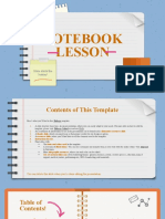 Notebook Lesson Blue Variant by Slidesgo