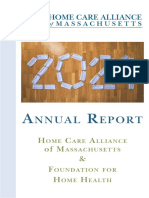 2021 Home Care Alliance of Massachusetts Annual Report