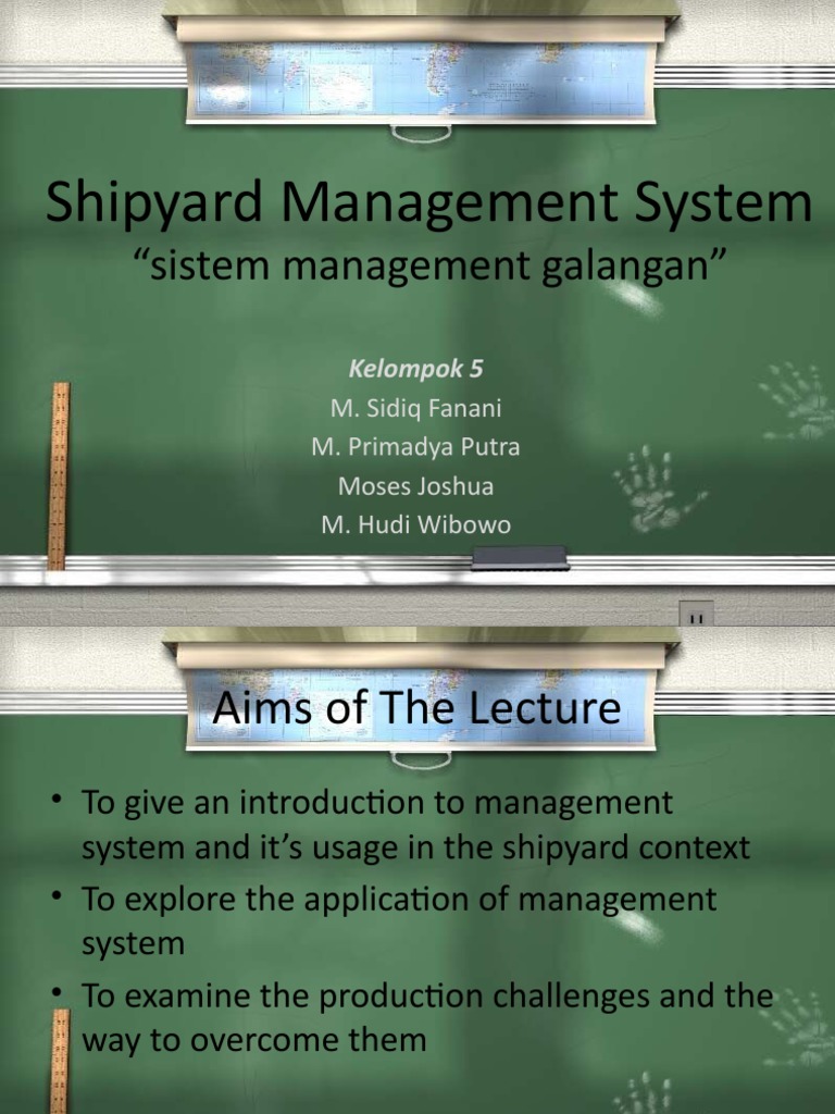 Shipyard Management System Overview | PDF | Design | System