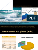 Potential of Wave Energy Along Western Coast of India