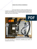 NEC, Normas para Sistemas de Emergencia