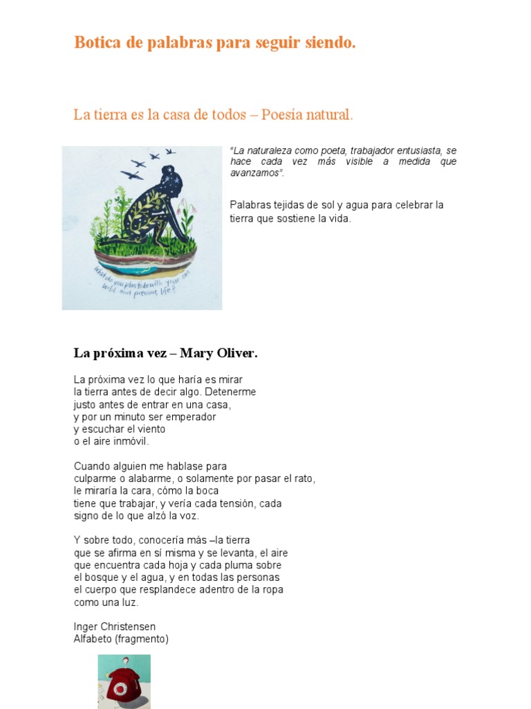 La Tierra Es La Casa De Todos Pdf Alma Naturaleza