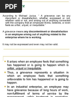 Grievance: in An Employee Arising Out of Anything Related To The Enterprise Where He Is Working