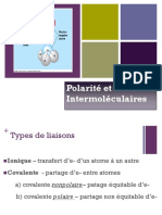 Chap2. Polarité Et Liaisons Secondaires