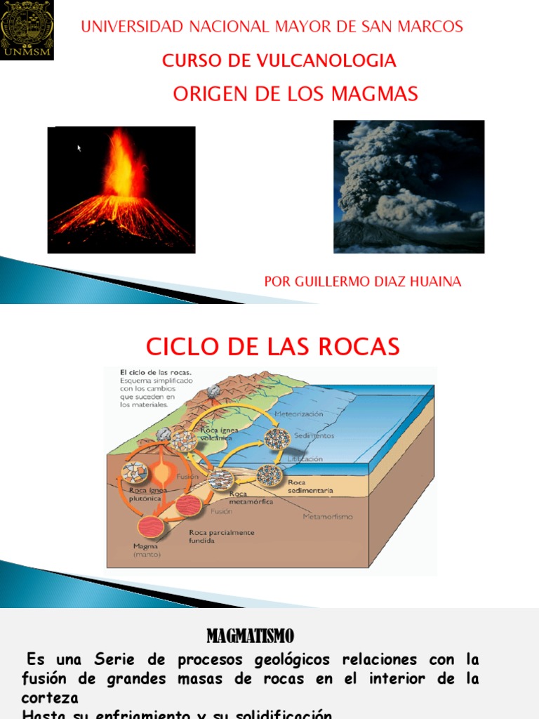 Origen y Tipos de Magmas Ígneos | PDF | Magma | Roca ígnea