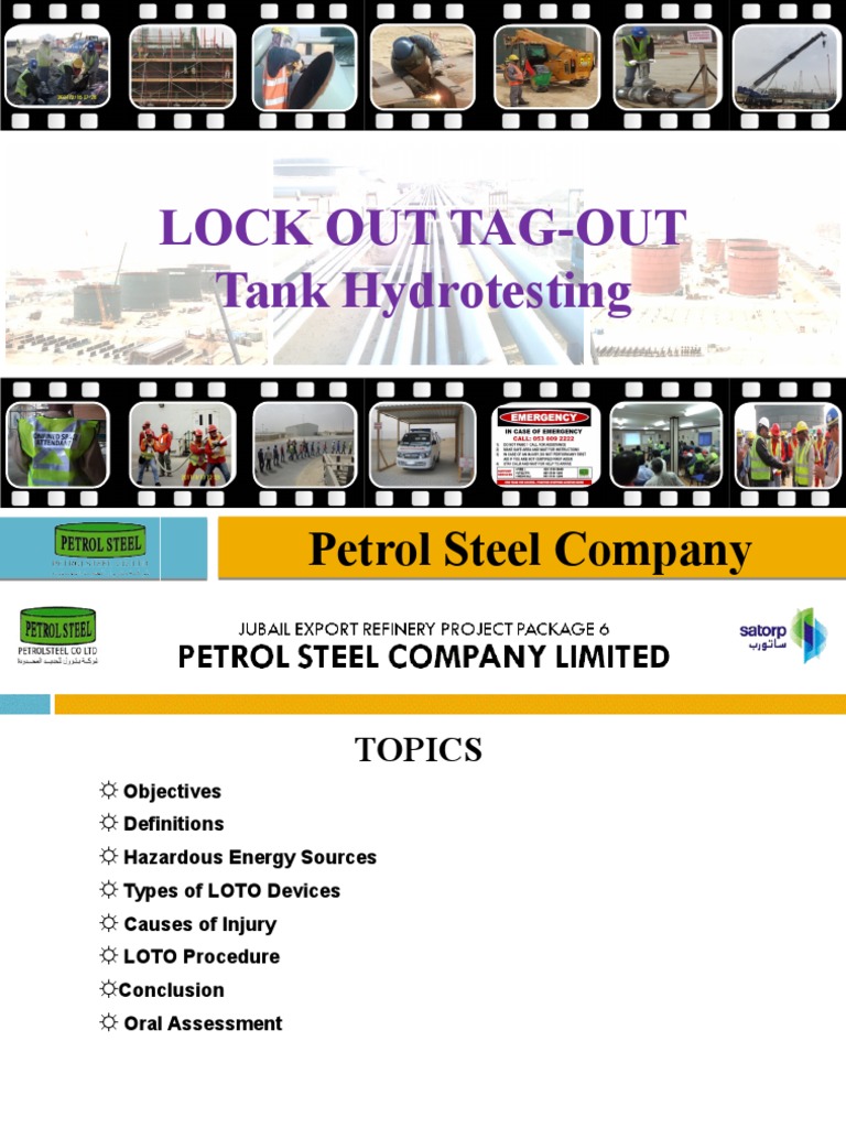 Lockout/Tagout Procedures for Hydrotesting | PDF | Safety | Energy And ...