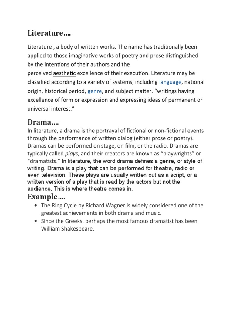 10 Examples Of Drama In Literature