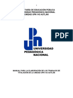 Manual para Trabajos de Titulacion Unidad Upn 143 24-01-2018