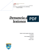 Denuncia de Lesiones, Preguntas