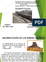 Sedimentación en los bordos costeros y procesos sedimentarios