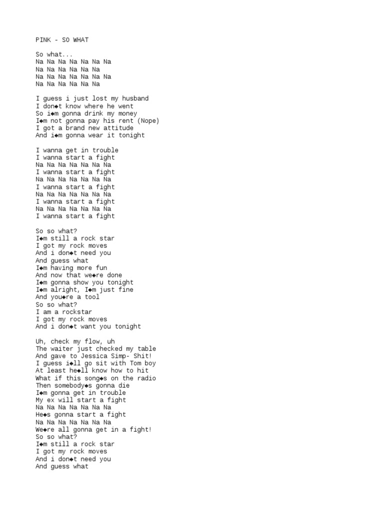 Pink So What PDF