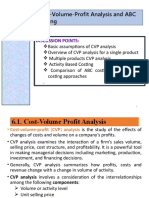 CH 6 - CVP Analysis and ABC Costing