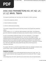 STAAD AISC ASD Parmeters