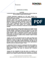 11-06-21 La Educación Superior Es Herramienta Fundamental para Construir El Futuro de Las y Los Jóvenes: Claudia Pavlovich Arellano