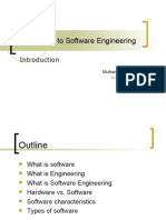 Introduction To Software Engineering: Muhammad Nasir