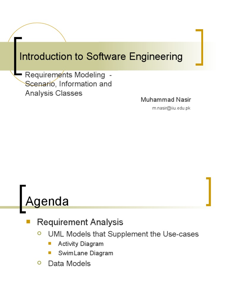 Software Engineering: Requirements Modeling | PDF | Data Model | Use Case