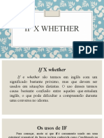 If X WHETHER