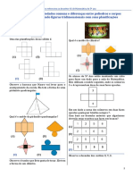 Identificar Figuras Geométricas 3D e Planas em Questões de Matemática do 5o Ano