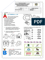 Guia para Grado Primero Fonema CH